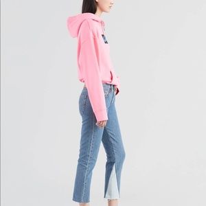 NWT Levi's 501 Cropped Raw Hem Jeans Size 27